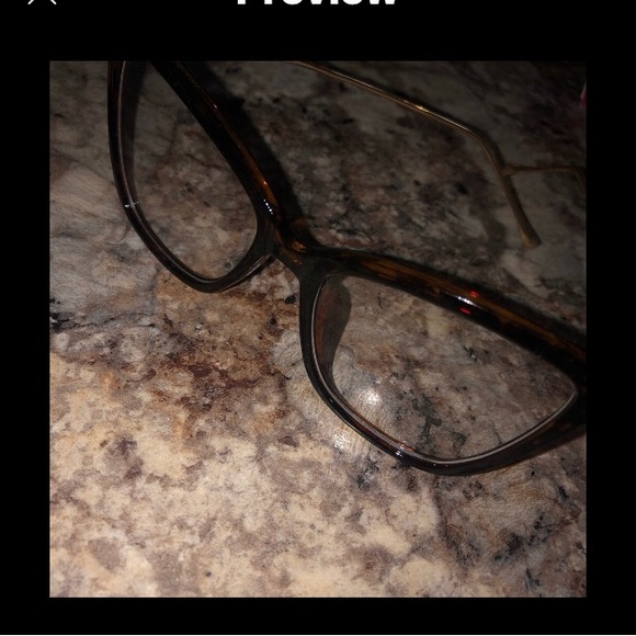 NWOT Tortoise frame clear lense frames - Picture 2 of 4